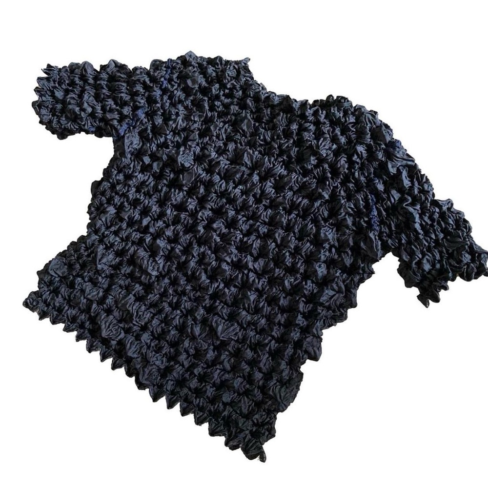 Textured Black Top